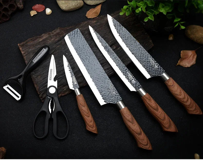 6 PCS Stainless Steel Kitchen Knife Set