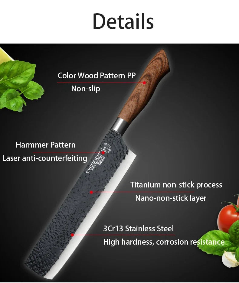 6 PCS Stainless Steel Kitchen Knife Set