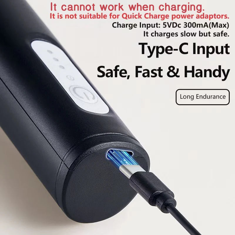 Wireless Milk Frother Electric Type-C Handheld Blender Stainless Steel Mini Coffee Maker